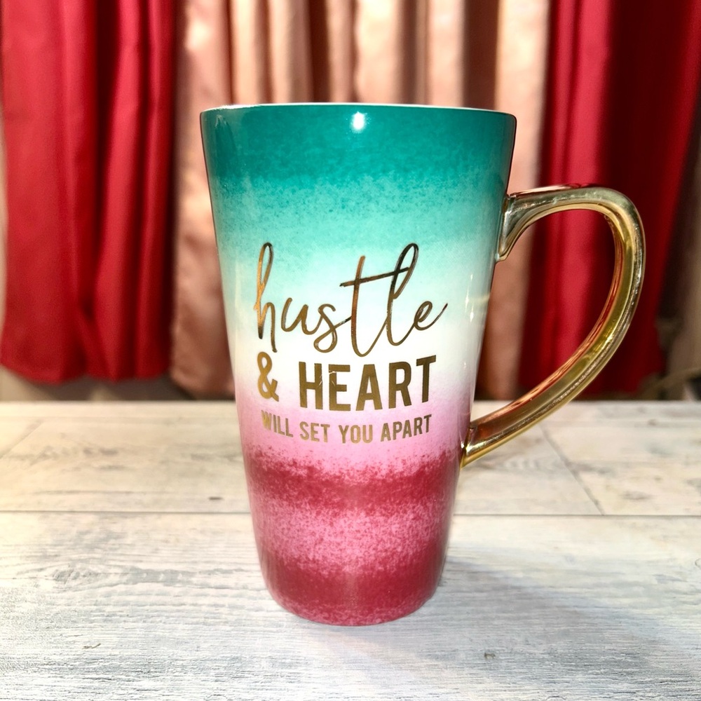 LADY JANE- hustle & heart will set you apart” coffee mug